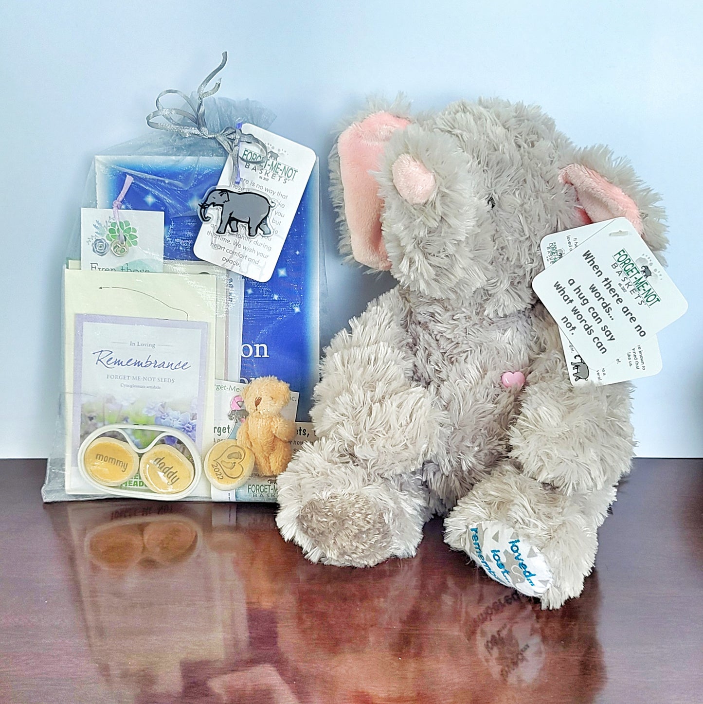 Early Loss Basket with Elephant
