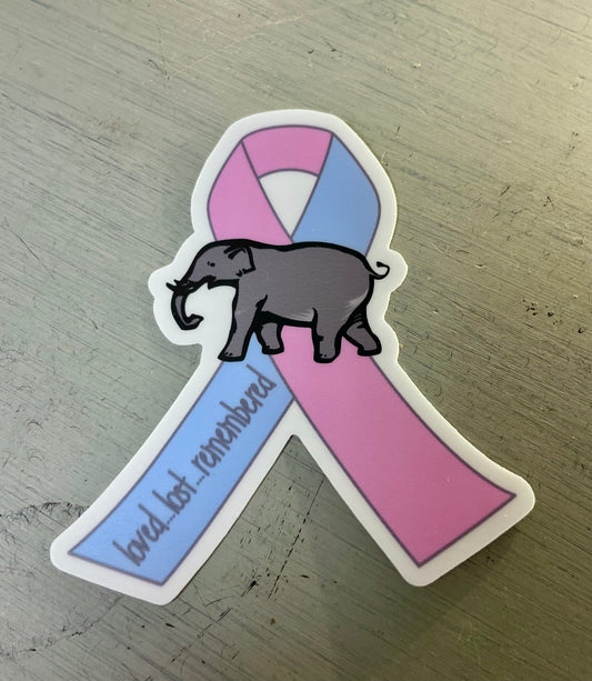 loved...lost...remembered sticker